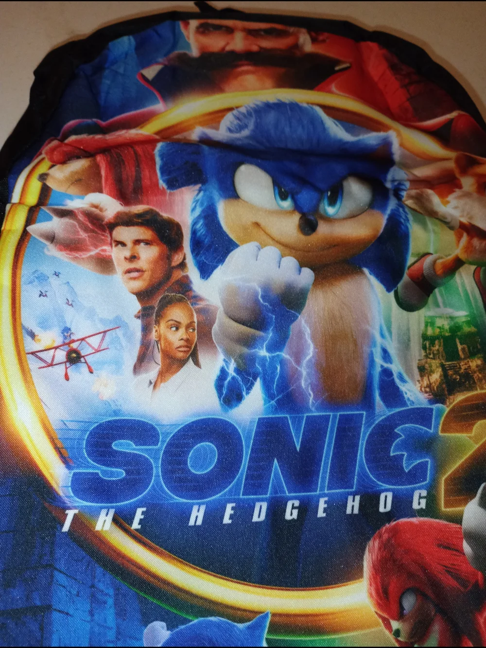 NWOT Sonic the Hedgehog 2 Backpack & Pencil Case Set 16